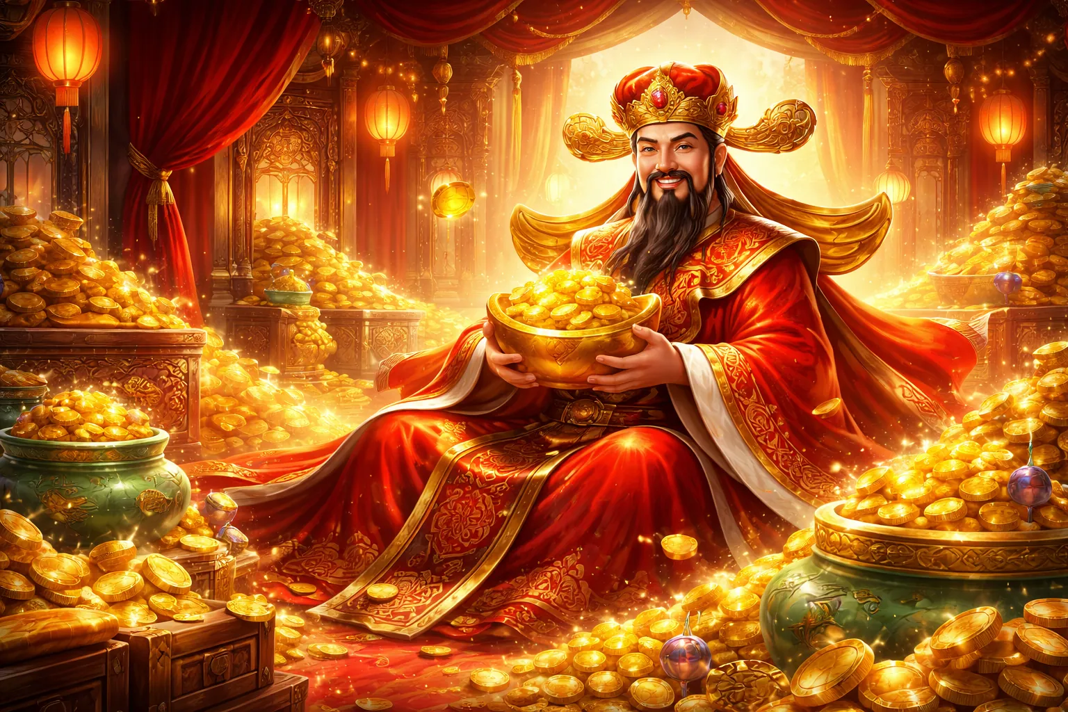 Hình ảnh chính game bắn cá gacam67 apk với cảnh đại dương và kho báu